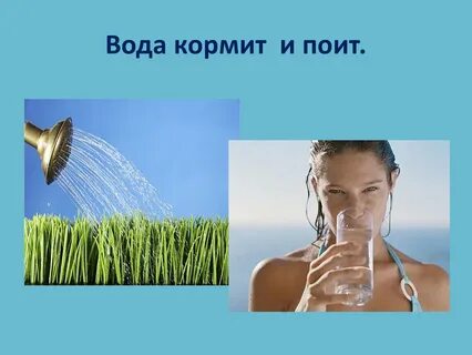 Вода кормит