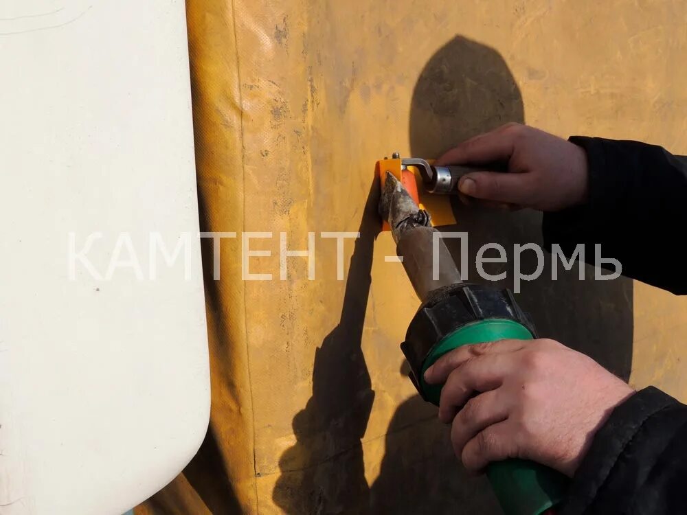 прицеп ремонтный. ремонт тента своими руками. ремонт тента своими руками. пайка тента. ремонтируем прицепы.