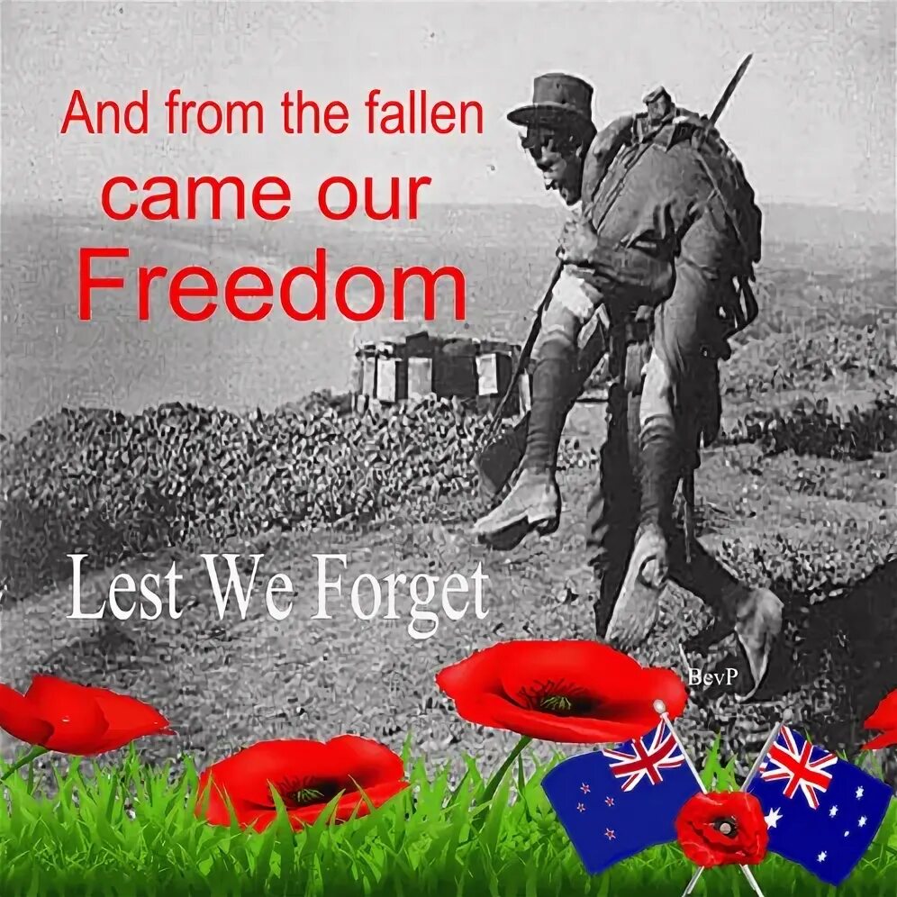 Less we forget. Less we forget