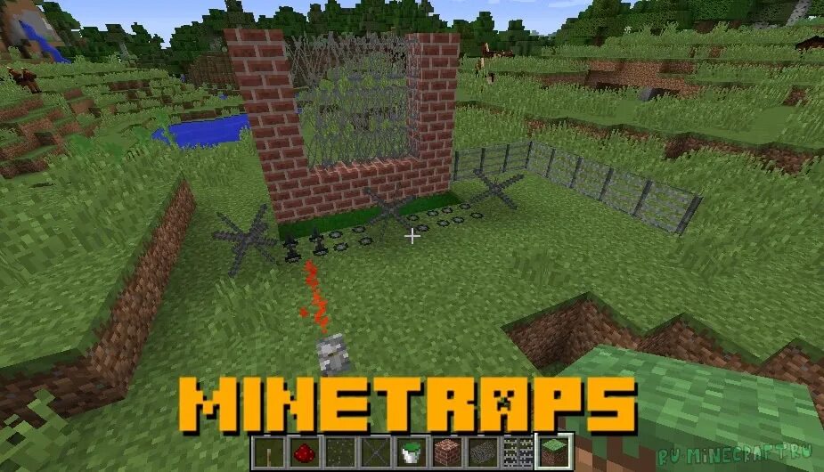 Ловушки 1.16 5. Minecraft 1.12.2 колючая проволока. MINETRAPS 1.12.2. Мод на ловушки. Мод на ловушки 1.12.2.