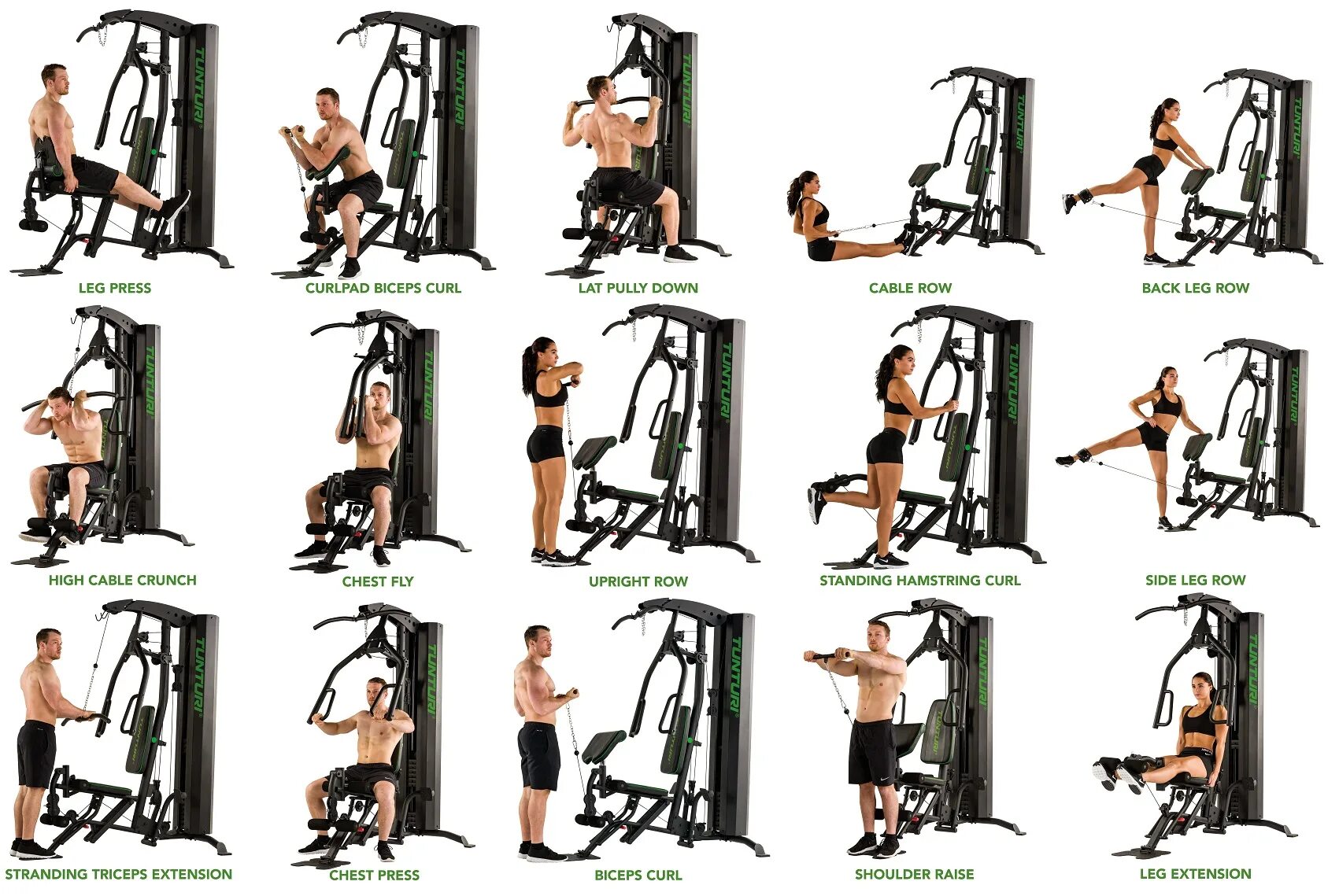 Тренажер начинающего. Tunturi домашний силовой комплекс tunturi home gym hg60. многофункциональная силовая станция-комплекс protrain hg-113. упражнений на силовом тренажере мультистанция. схема тренировок на силовых тренажеров.
