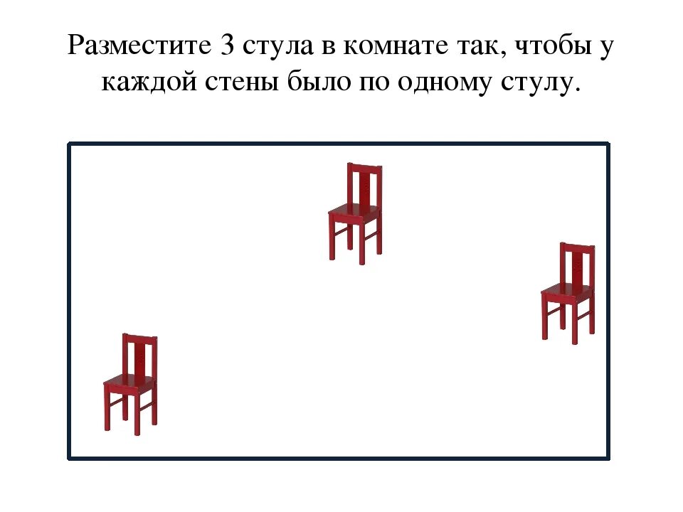 Как поставить 2 стула. Задание расстановка стульев. Расстановка стульев у стены. Как поставить 2 стула у 4 стен комнаты. Как поставить 3 стула у 4 стен.
