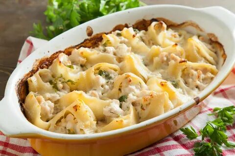 Рецепт макарон с грибами в духовке