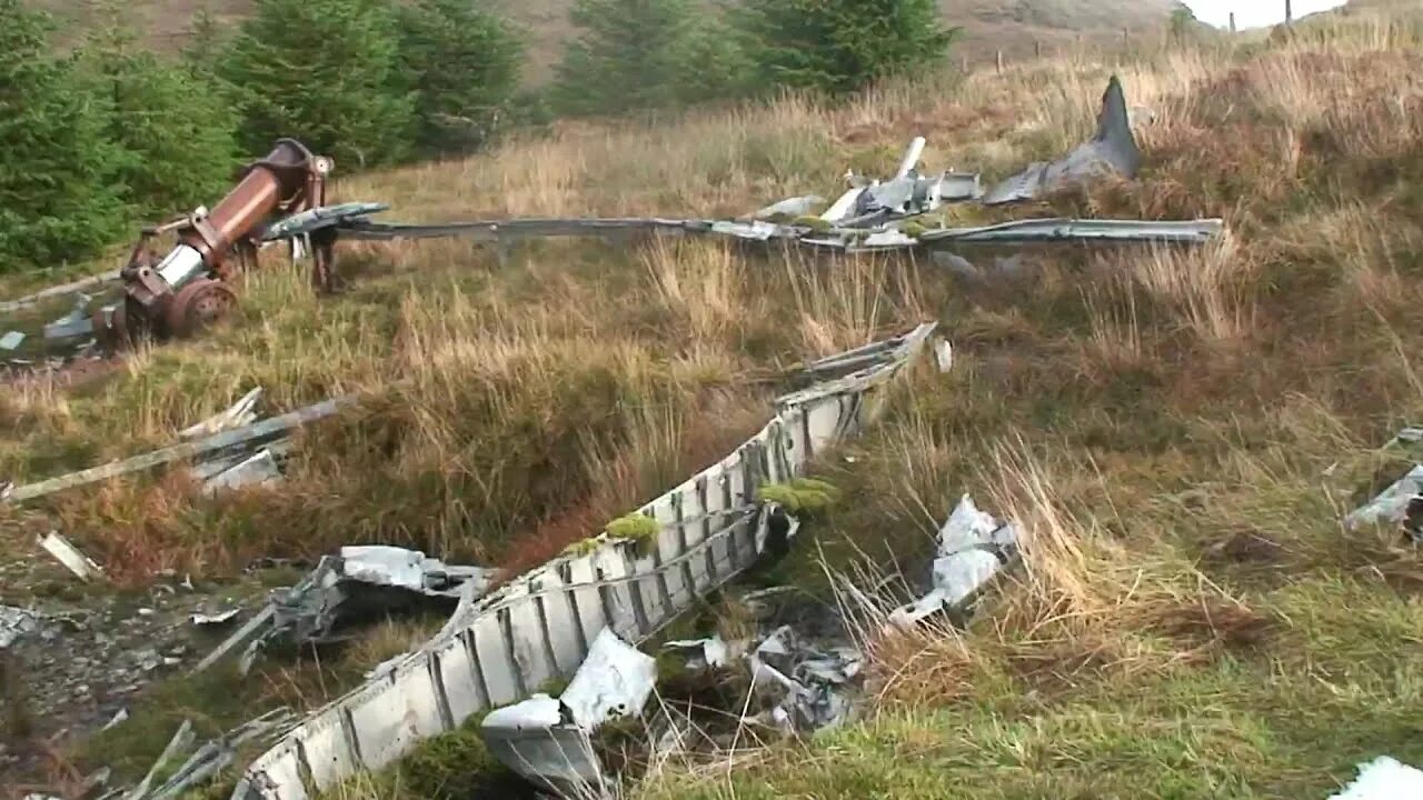 B-29 crash. Crash site