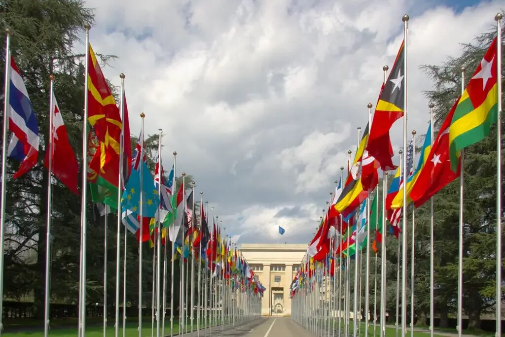 Организация Объединенных наций (ООН). Международные организации ООН. Женева ООН флаги. Флагштоки ООН.