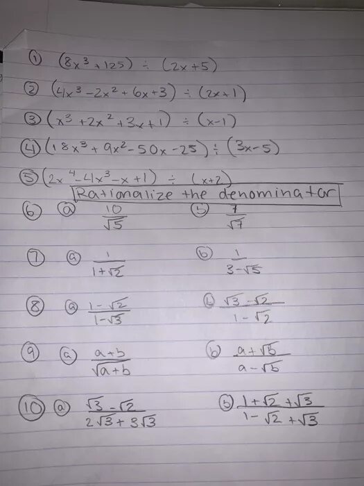 2x-2/x+3-x+3/3-x=5. 125 - 5x- x2+x3. 5(�� − 3) 4 + (𝑥 − 3) 2 − 4 = 0;. X2+25/x. 3 x 5 10x 8x