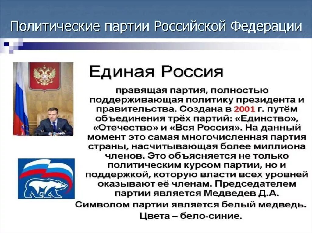 Суть всех партий россии. Характеристика партии Единая Россия кратко. Политические партии РФ. Полит партии РФ. Партия Единая Россия кратко.