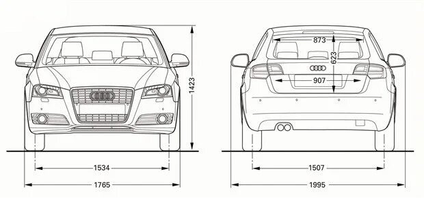 3 габарит. Габариты Ауди а3 седан. Габариты Ауди а3 седан 2014. Audi a3 габариты хэтчбек. Audi a3 седан Размеры.