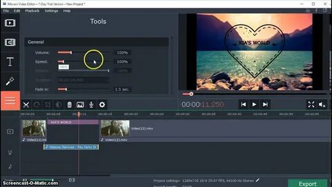 Movavi video editor переходы