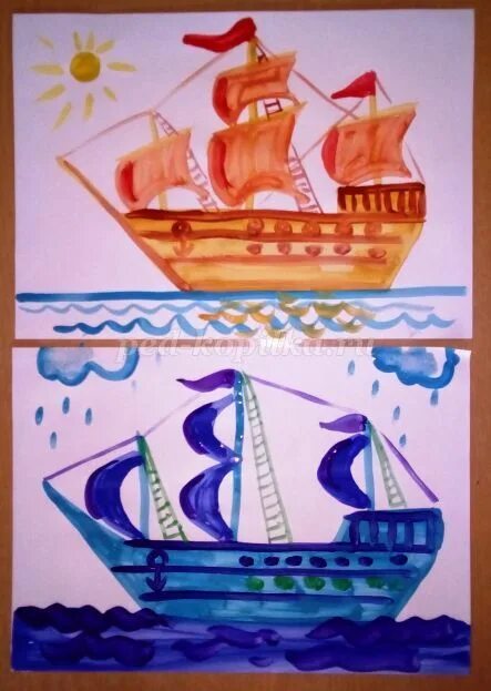Колдина рисование пароход. Морской пейзаж для детей. Рисование корабль в средней группе. Рисование пароход старшая группа. Рисование корабля в старшей группе.