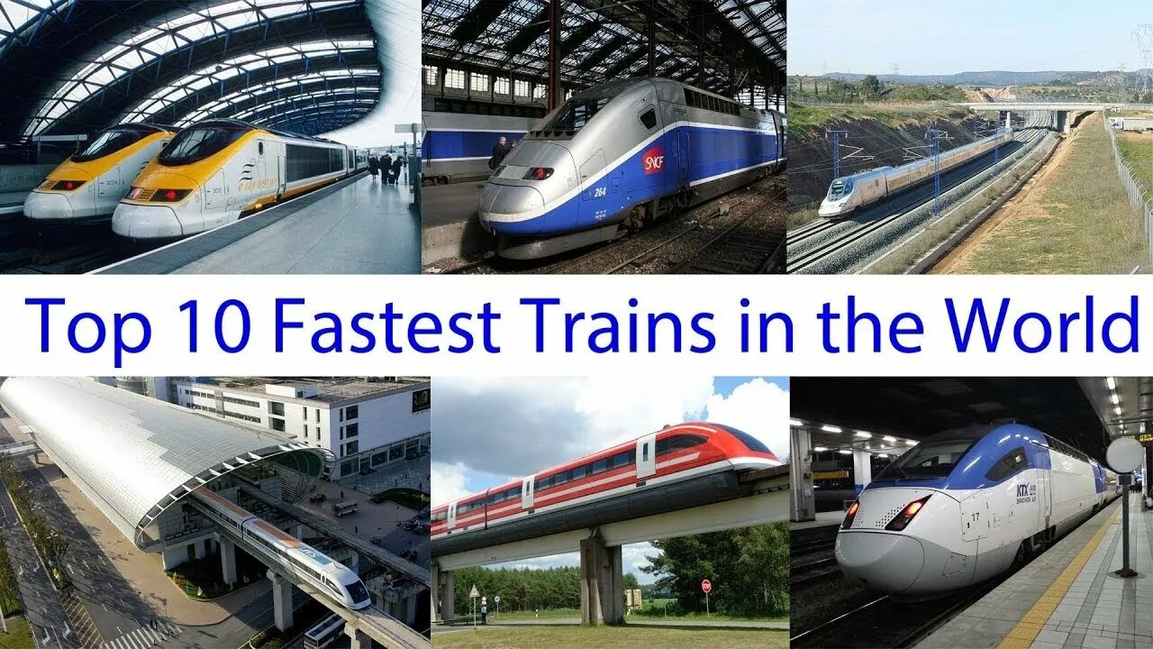 Trains are fast faster the fastest. The fastest trains in the world. the fastest way is by train. fast trains referat.