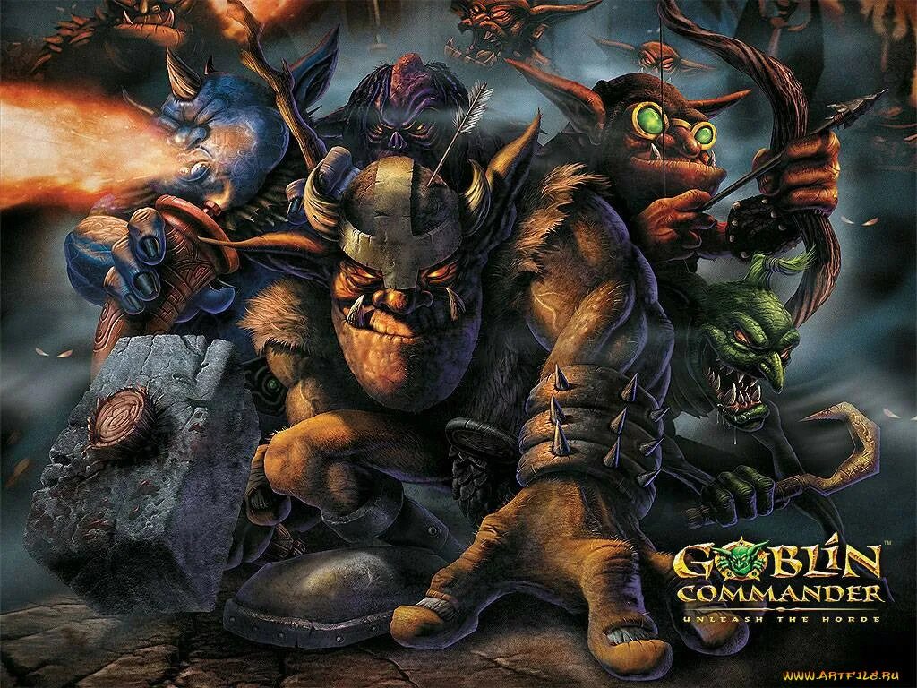 Goblin Commander: unleash the Horde. Гоблин коммандер. Гоблин из игры. Goblin down