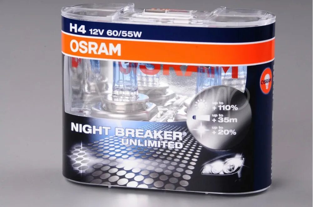 Лампы osram 110. Osram h4 night breaker unlimited +110%. osram night breaker unlimited h4. osram night breaker unlimited h4 6055w. лампа h4 osram night breaker unlimited.
