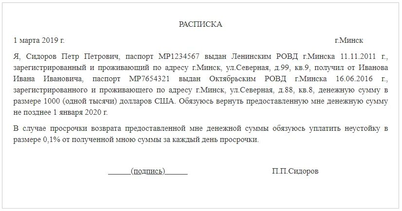 Расписка о передаче денежных средств образец. Правильное составление расписки о долге денежных средств. Правильное написание расписки о получении денежных средств образец. Долговая расписка образец. И дали обязательство ее