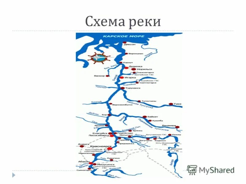 Приток енисея 2. Река Енисей на карте. Схема реки Енисей. Речная система реки Енисей. Схема реки Енисей 1 класс окружающий мир.