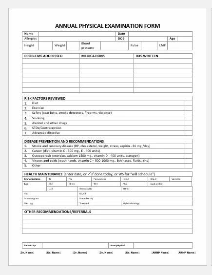 Physical form. Чистый лист physical examination Report. Physical examination Certificate. Бланки Cat examination.