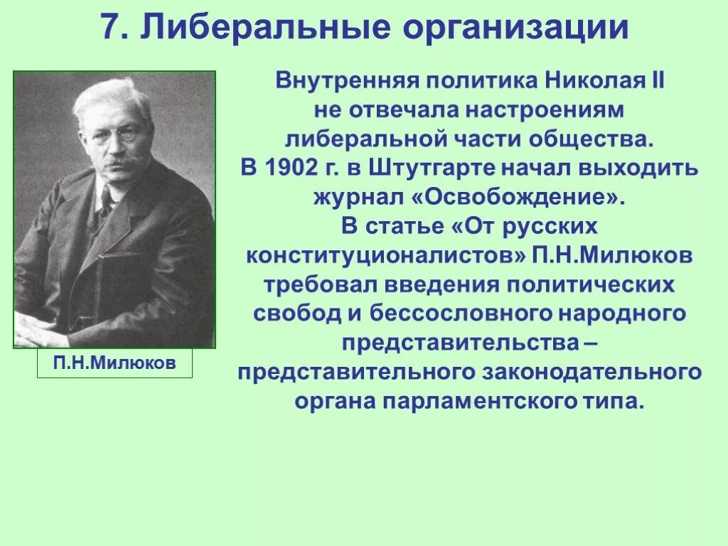 Либеральные организации 20 века. Либеральная партия России в 1894 1904. Либеральные организации при Николае 2 кратко. Либеральные организации при Николае 2.