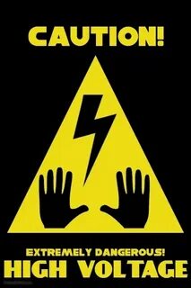 Danger high voltage six