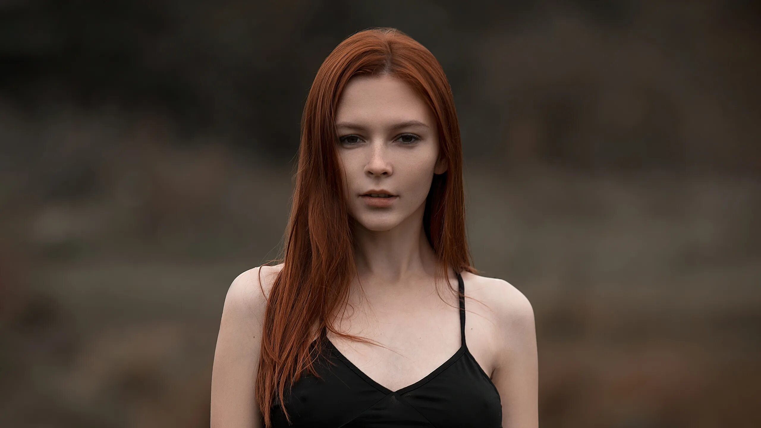 Blacked red hair