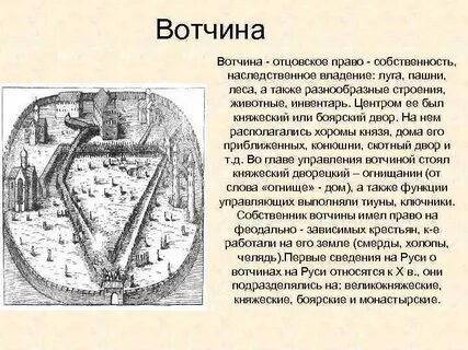 Вотчина это в истории