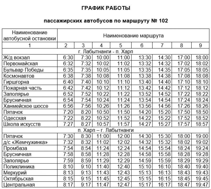 Расписание 102 автобуса 2023. Расписание маршрутки Харп Лабытнанги. Расписания движения автобуса Лабытнанги Харп. Расписание автобусов Лабытнанги Харп. Маршрут Лабытнанги Харп расписание маршруток.