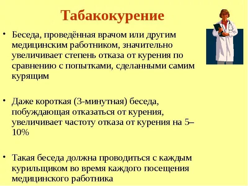 План беседы с пациентом о вреде курения. Беседа с пациентом о табакокурении. План беседы с пациентом о табакокурении. План беседы о профилактике курения. Врач проводил беседу