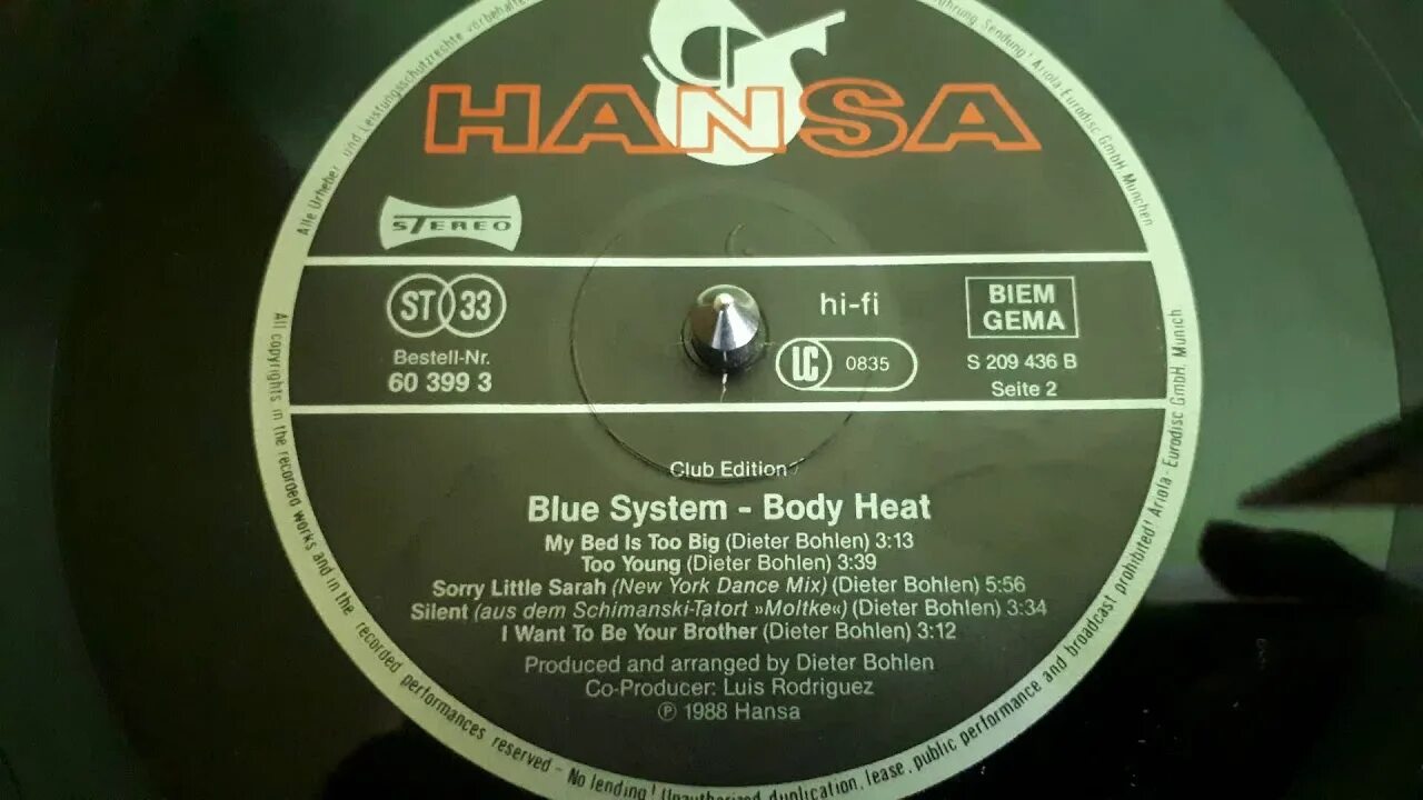 Blue system little system. Blue System sorry little Sarah. Blue System sorry little Sarah Dance Mix. Blue System too young. Blue System body Heat 1988.