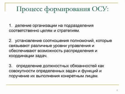 Создание оса