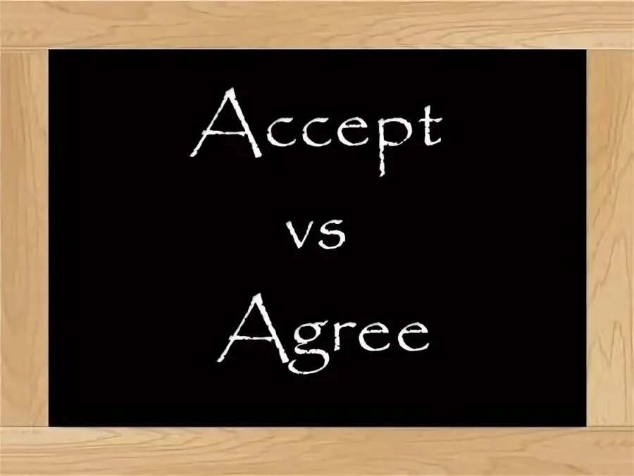 Accept differences. Accept differences