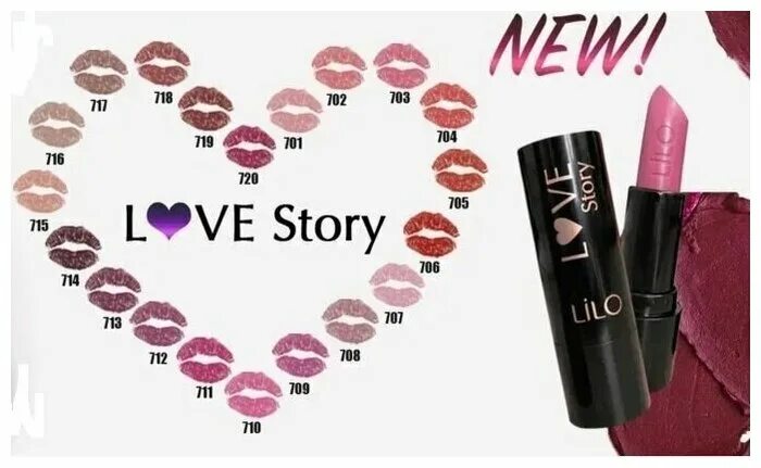 Лило лов. Lilo помада губная Lilo Love story тон 720. Помада Lilo Love story. Lilo / помада губная Lilo Love story 707. Помада губная Lilo тон 701.