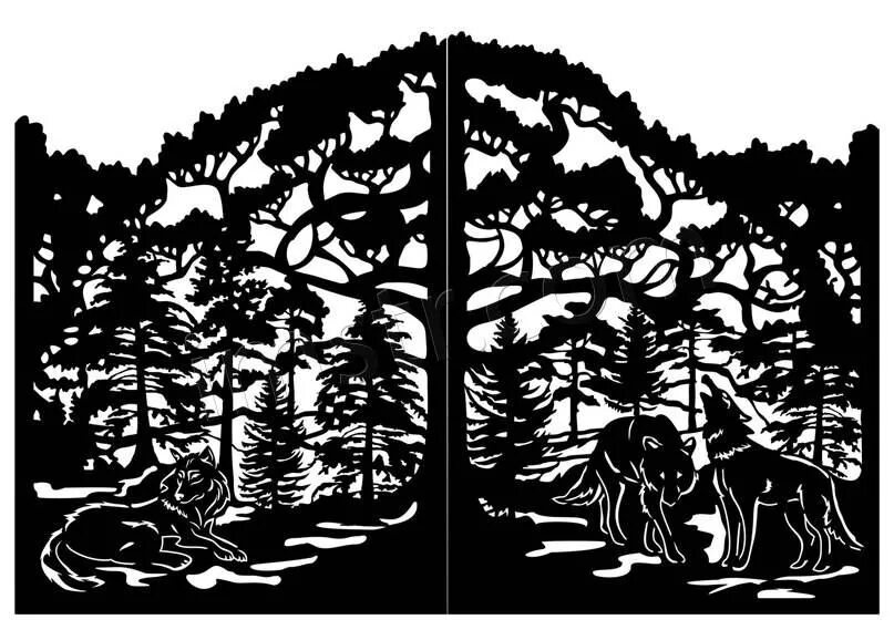 Laser Cut Vector Panel Seamless 296 Free Vector - Cnc File