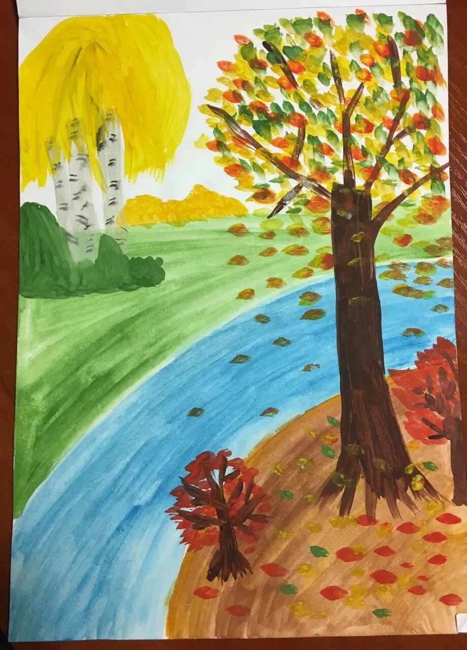 Осенние рисунки. Рисунок на тему осень. Детский рисунок осень. Осень рисунок для детей. Золотая осень легкие