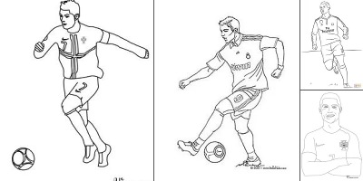 раскраска роналдо