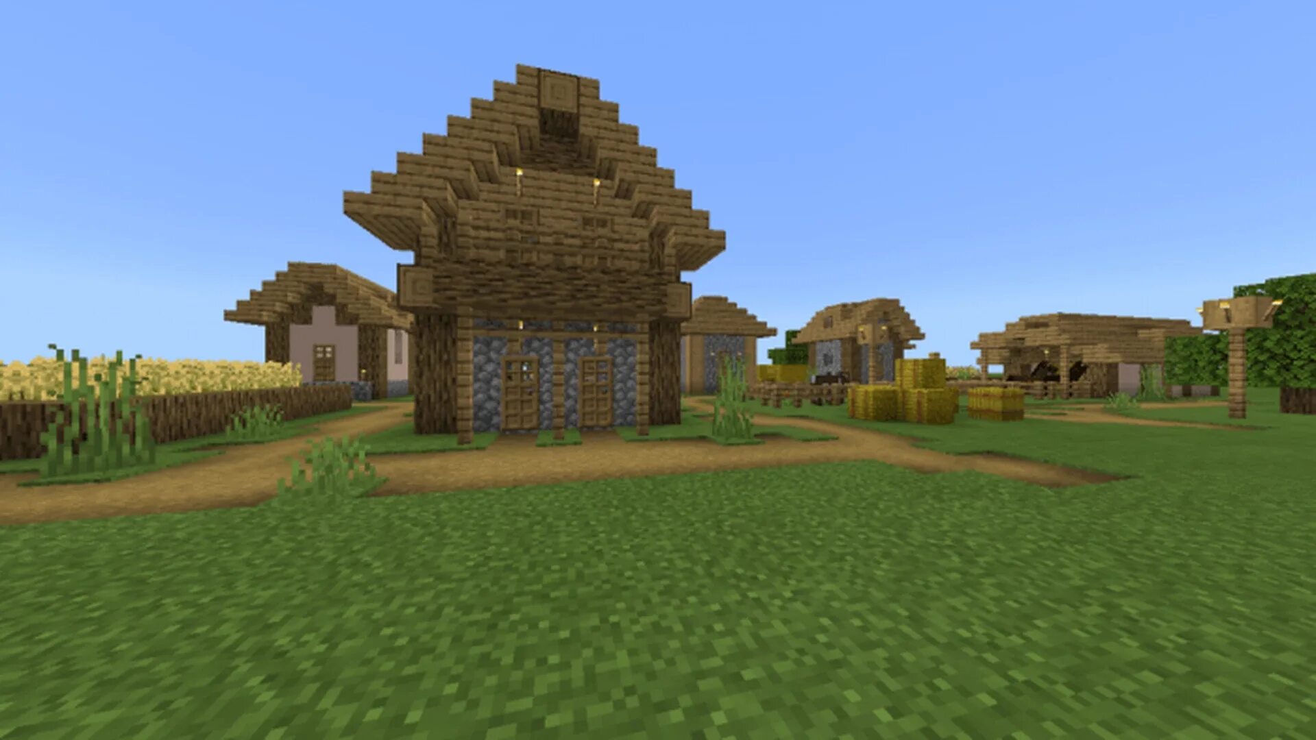 Village create. Деревни майнкрафт 1.19. Minecraft деревня. Village Plains майнкрафт. Генератор в деревне.