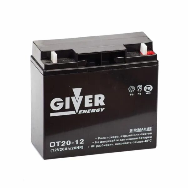 Аккумулятор energy 12v. Аккумулятор 12в 20ач. Giver Energy аккумулятор 12в 950а. Аккумулятор giver 72ah. Giver аккумулятор ot12-12.