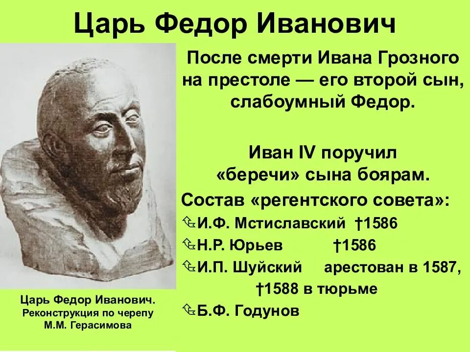 Отец федора ивановича. Царь фёдор i Иванович (1557-1598) сын Ивана Грозного..