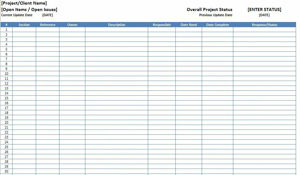 Item issue. Running list шаблон excel. open issue list что это. list of sources. open issues log.