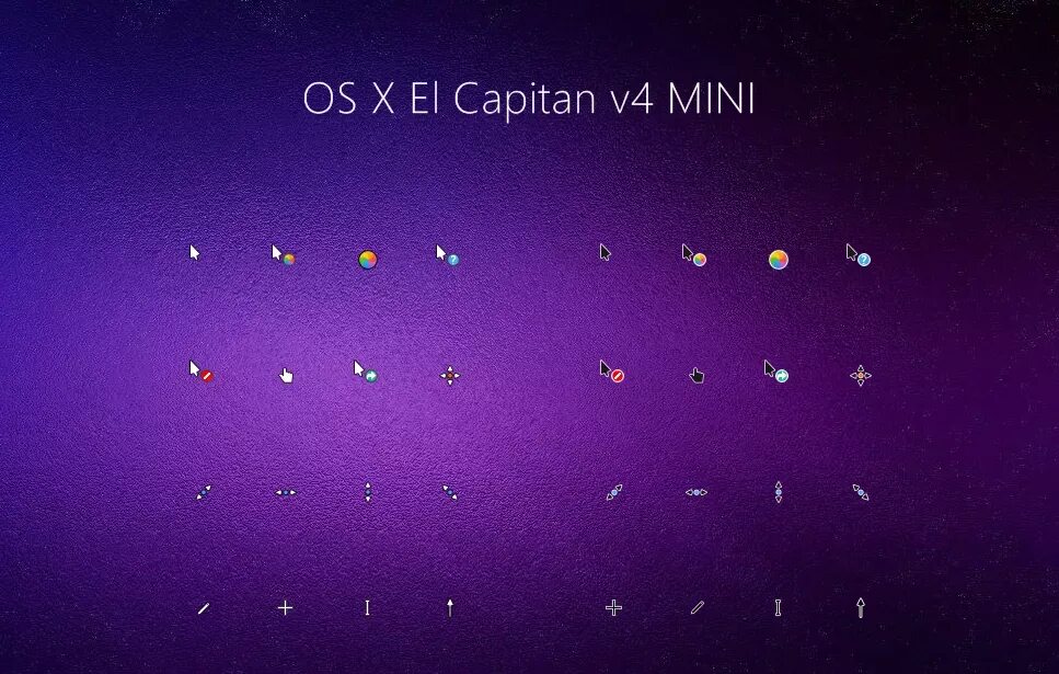 Фиолетовые курсоры для windows 10. Красивый курсор. Фиолетовый курсор. Mini Violet cursor. Курсор os x el Capitan для Windows