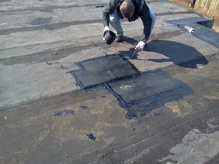 Кровли плоские рубероид