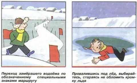 Правила на замерзших водоемах