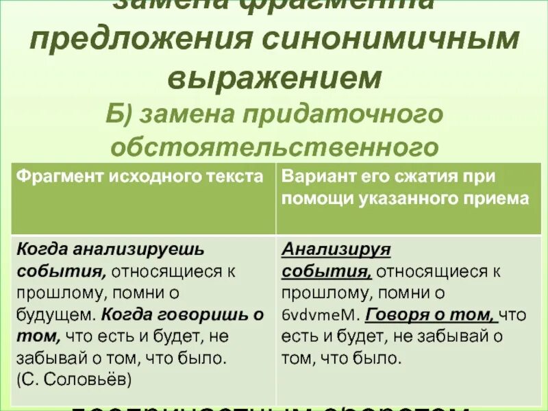 Замена фрагмента предложения синонимичным выражением. Заменить деепричастный оборот придаточным предложением. Замените сложные предложения деепричастным оборотом.. Деепричастный оборот в придаточном предложении.