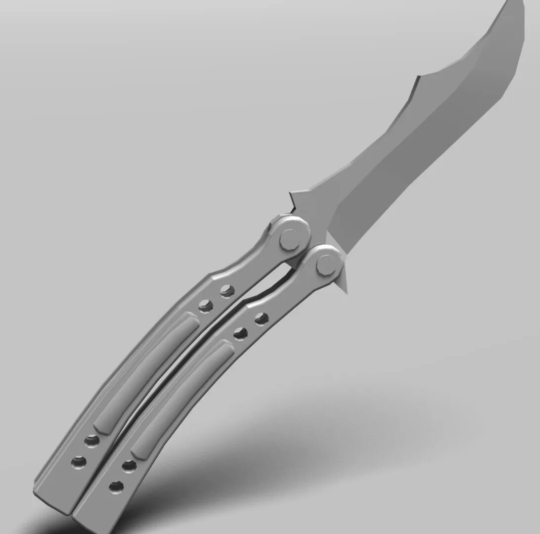 Нож бабочка Low Poly. СТЛ нож из стандофф2 3d STL. Нож модель 3д пс1. Нож бабочка октейна. Распечатать нож бабочка