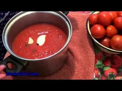 Заготовка помидор в томатном соке