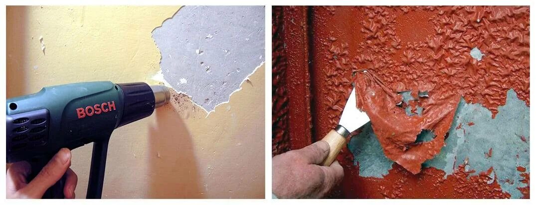 Нужно ли отдирать. Удалитель старой краски со стен. Смывка для масляной краски со стен. Демонтаж масляной краски со стены. Удалитель краски со штукатурки.
