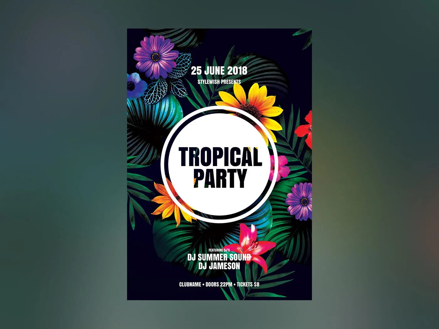 Тропикал пати. Flyer Tropical Party. Надпись Тропическая вечеринка. Poster Tropical Party.