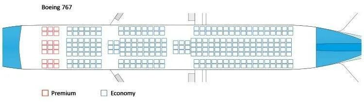 Боинг 767 схема салона лучшие места