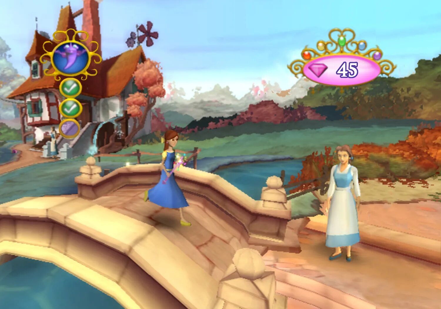 Игры спасти замок. Игра Disney Princess my Fairytale Adventure. My Fairytale Adventure принцессы Дисней. Дисней принцессы игра 2012. Игра принцессы Зачарованный мир заколдованный замок.