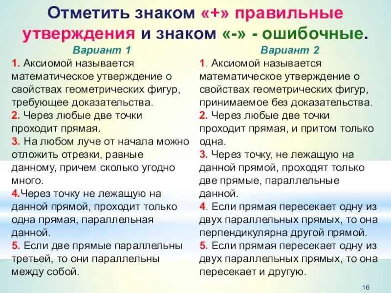 3 следствия из аксиом стереометрии. Презентация аксиома параллельных прямых геометрия 7 класс. Аксиомы геометрии 7 класс. Аксиома это утверждение. Аксиомой называется математическое утверждение о свойствах фигур.