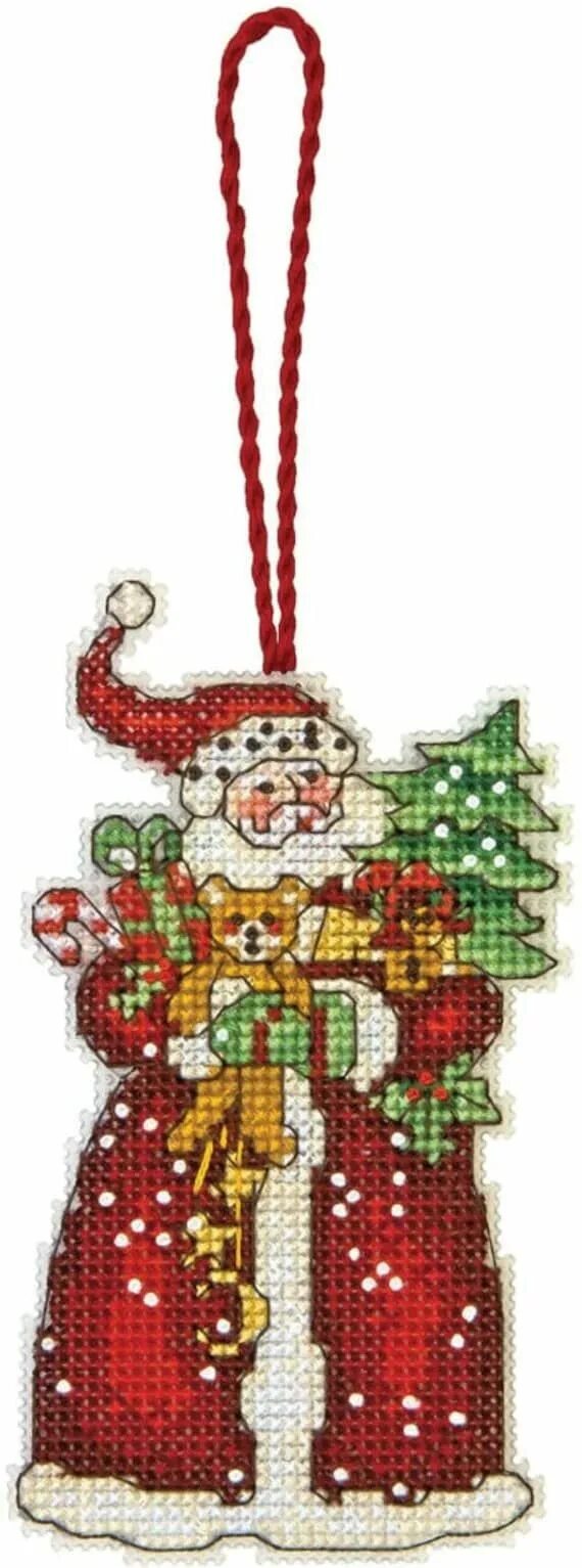 Dimensions ornament. Дименшенс санта 08755. дименшенс дед мороз вышивка. вышивка санта. dimensions елочные украшения.