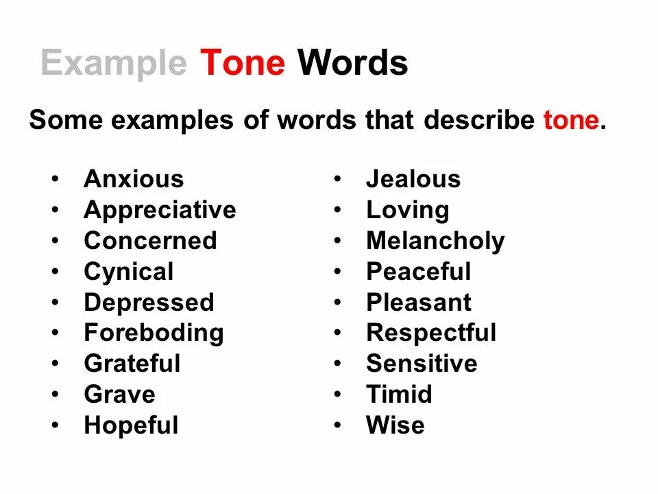 Mood examples